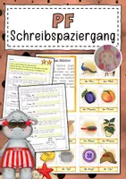 Vorschau - Arbeitsblätter - Schreibspaziergang Buchstabenverbindung Pf - Deckblatt