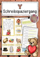 Vorschau - Arbeitsblätter - Schreibspaziergang Buchstabeneinführung Y - Deckblatt