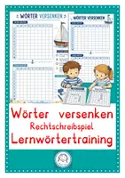 Vorschau - Arbeitsblätter - Wörter versenken. LRS- Förderung - Deckblatt