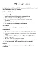 Vorschau - Arbeitsblätter - Wörter versenken. LRS- Förderung - Seite 1