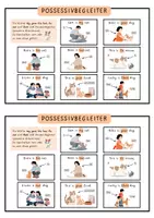 Vorschau - Arbeitsblätter - POSSESSIVE DETERMINERS - Merkblatt Possessivbegleiter (D + EN) - Seite 3
