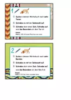 Vorschau - Arbeitsblätter - Wörterbuch- Kartei - Seite 1
