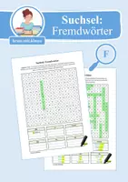 Vorschau - Arbeitsblätter - Suchsel: Fremdwörter (Teil 2) (FRESCH Wortbausteine) - Deckblatt