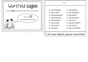 Vorschau - Anderer Materialtyp - Wortfeld sagen Flipbook - Seite 1