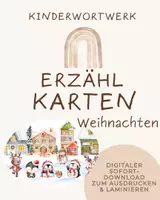 Vorschau - Fördermaterial/Inklusion - Erzählkarten Kamishibai Weihnachten (kostenlos 3 Seiten) - Deckblatt