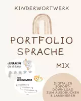 Vorschau - Arbeitsblätter - Sprache 15 Vorlagen für Sprachförderung & Portfolio - Deckblatt