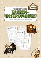 Vorschau - Arbeitsblätter - Tasteninstrumente Checker-Folge Musik – Checkerfragen, Quiz, Bonusfragen & Rätsel - Deckblatt