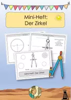 Vorschau - Arbeitsblätter - Zirkel und Kreis: Mini-Arbeitsheft mit Lösungen (Geometrie Klasse 4) - Deckblatt