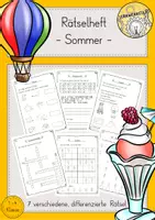 Vorschau - Arbeitsblätter - Sommer - Deckblatt