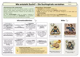 Vorschau - Unterrichtsreihen - Suchtspirale und Dopamin Arbeitsblatt AB2 Drogen und Sucht Sortieraufgabe - Seite 2