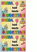 Vorschau - Mal- und Bastelvorlagen - Schoko-Geschenk zum Geburtstag - Schokoriegel Überraschung - Seite 3