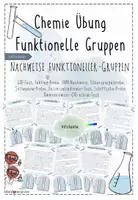 Vorschau - Text - Nachweise funktioneller Gruppen | Chemie Übung | Klassen 9 & 10 | Informationstexte | sofort einsetzbar - Deckblatt