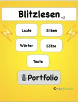 Vorschau - Spiele - Blitzlesen Keynote-App - Laute Silben Wörter Sätze Texte - Deckblatt