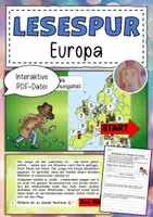 Vorschau - Arbeitsblätter - Europa Interaktive Lesespurgeschichte - Deckblatt