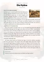 Vorschau - Arbeitsblätter - Hyäne Steckbrief – Tiere Afrikas | Sachunterricht Grundschule Arbeitsblatt - Seite 1