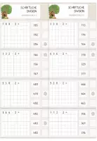 Vorschau - Spiele - Schriftliche Division: 26x Klammerkarten mit je 4 Aufgaben, zu allen Geteilt-Reihen, Geteiltrechnen - Seite 1
