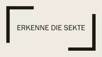 Vorschau - Stundenentwürfe - Sekten und die Gefahr - Seite 1