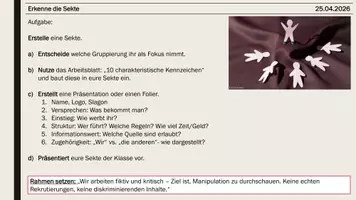 Vorschau - Stundenentwürfe - Sekten und die Gefahr - Seite 3