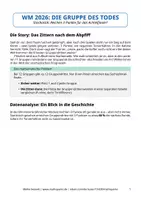 Vorschau - Arbeitsblätter - WM2026: Die Gruppe des Todes – Deine Chance aufs Achtelfinale - Deckblatt