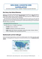 Vorschau - Arbeitsblätter - WM2026: Logistik der Superlative – Die kürzeste Reise finden - Deckblatt