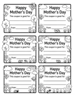 Vorschau - Arbeitsblätter - Happy Mother’s Day Coupons - Seite 1