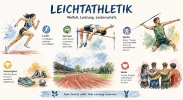 Vorschau - Arbeitsblätter - Arbeitsblatt "Leichtathletik" + Onlineübung & MP3 + Infografik - Seite 1