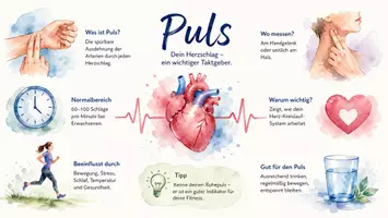 Vorschau - Arbeitsblätter - Arbeitsblatt "Puls" + Onlineübung & MP3 + Mindmap + Infografik - Seite 1