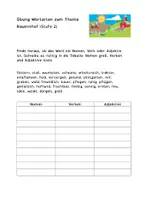 Vorschau - Arbeitsblätter - Wortarten Bauernhof - Nomen, Verben & Adjektive üben - Seite 1