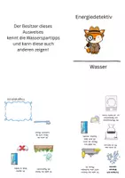 Vorschau - Anderer Materialtyp - Energiedetektiv Ausweis zum Thema Wasser - Deckblatt