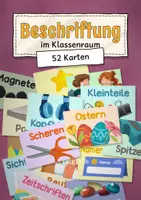 Vorschau - Bildkarten - Beschriftung im Klassenzimmer | 52 Karten - Deckblatt