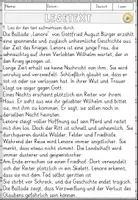 Vorschau - Arbeitsblätter - Lenore – Gottfried August Bürger (Ballade) - Lesen und Verstehen Arbeitsblätter mit Lesetext, Fragen - Seite 2