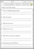 Vorschau - Arbeitsblätter - Lenore – Gottfried August Bürger (Ballade) - Lesen und Verstehen Arbeitsblätter mit Lesetext, Fragen - Seite 3