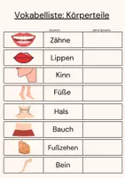 Vorschau - Stundenentwürfe - DAZ Körperteile A1– Wortschatztraining (Sek. I) - Seite 3