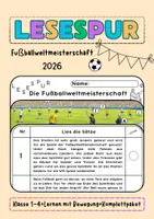 Vorschau - Stundenentwürfe - Lesespur Thema: Fußballweltmeisterschaft - Deckblatt