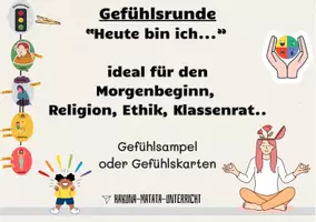 Vorschau - Stundenentwürfe - "Heute bin ich..." - Gefühle, Morgenbeginn, Klassenrat.. - Deckblatt