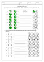 Vorschau - Arbeitsblätter - Addition von Brüchen - Arbeitsblätter + Lösung - Deckblatt