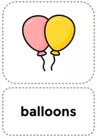 Vorschau - Bildkarten - Englisch 1. Klasse - Bildkarten Geburtstag - Seite 1