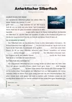 Vorschau - Arbeitsblätter - Antarktischer Silberfisch Steckbrief – Lesetext, Lückentext, Weltkarte & Arbeitsblatt - Seite 2