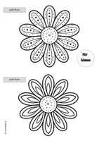 Vorschau - Mal- und Bastelvorlagen - Einfache Blume basteln zu Muttertag oder Vatertag - Seite 3
