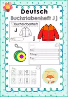 Vorschau - Arbeitsblätter - Miniheft zum Buchstaben J j - Deckblatt