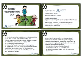 Vorschau - Aufgabenkarten - Fussball-WM 2026: Hörtexte - Schweizer Version - Seite 1
