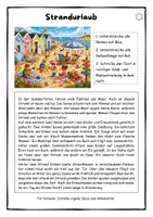 Vorschau - Stundenentwürfe - Wimmelbild Strandurlaub - Rechtschreiben im Sommer - differenzierter Abschreibtext - Seite 2