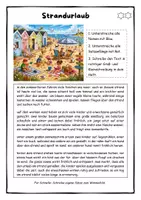 Vorschau - Stundenentwürfe - Wimmelbild Strandurlaub - Rechtschreiben im Sommer - differenzierter Abschreibtext - Seite 3