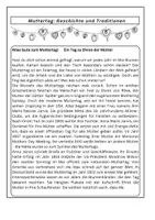 Vorschau - Arbeitsblätter - Muttertag früher und heute – Ursprung, Geschichte und Wandel | Sachtext mit Aufgaben Geschichte 5./6. Klasse - Seite 1