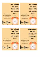 Vorschau - Anderer Materialtyp - Tic Tac - Gruß in die Sommerferien - Deckblatt