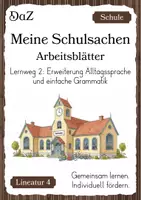 Vorschau - Arbeitsblätter - DaZ/DaF Arbeitsblätter Lernweg 2 Grundschule differenziert - Deckblatt