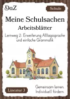 Vorschau - Arbeitsblätter - DaZ/DaF Arbeitsblätter Lernweg 2 Grundschule differenziert - Deckblatt