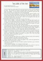 Vorschau - Stundenentwürfe - Canada novel excerpt Schreiben Prüfungsvorbereitung ZP10 mit Erwartungshorizont - Seite 1