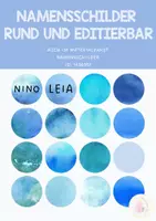 Vorschau - Arbeitsblätter - Namensschilder Grundschule rund editierbar / Klassenorganisation / Garderobe - Deckblatt