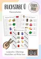 Vorschau - Spiele - Buchstabeneinführung Ü - Klammerkarten - Deckblatt